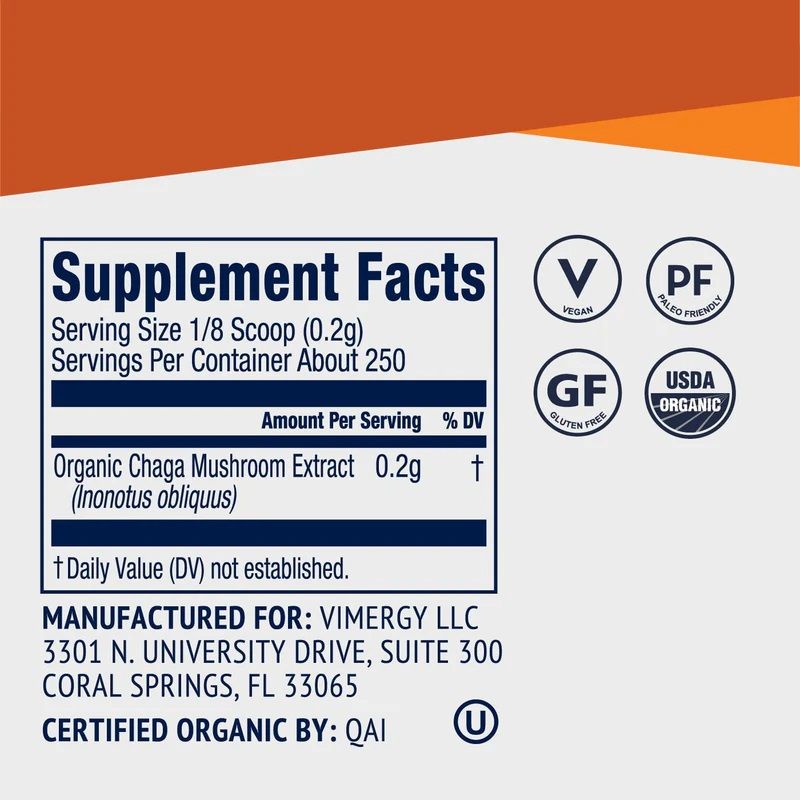 Organic Chaga -50 grams