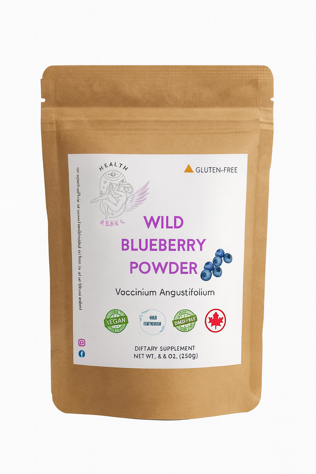 Canadian Wild Blueberry Powder - 250 Gram