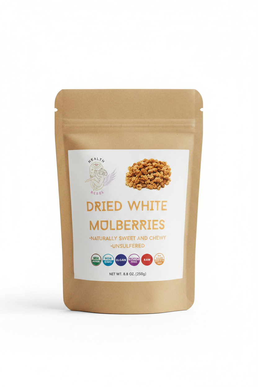 Dried White Mulberries Packaging