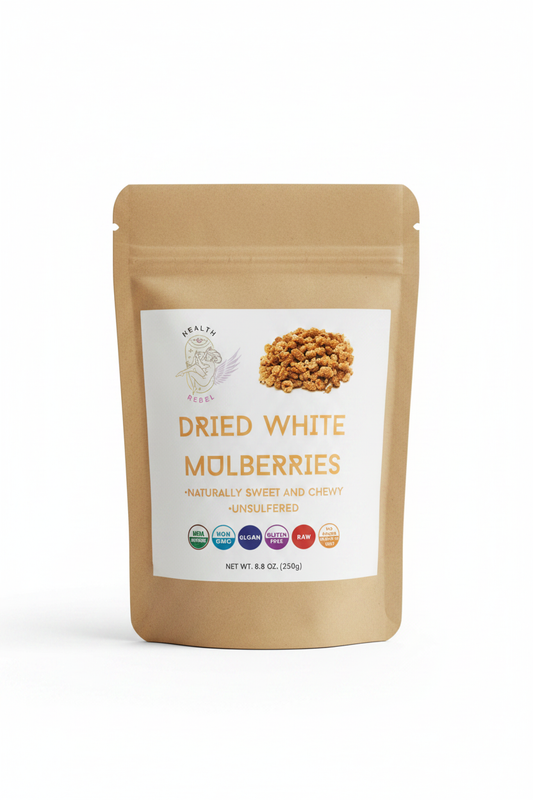 Dried White Mulberries Packaging
