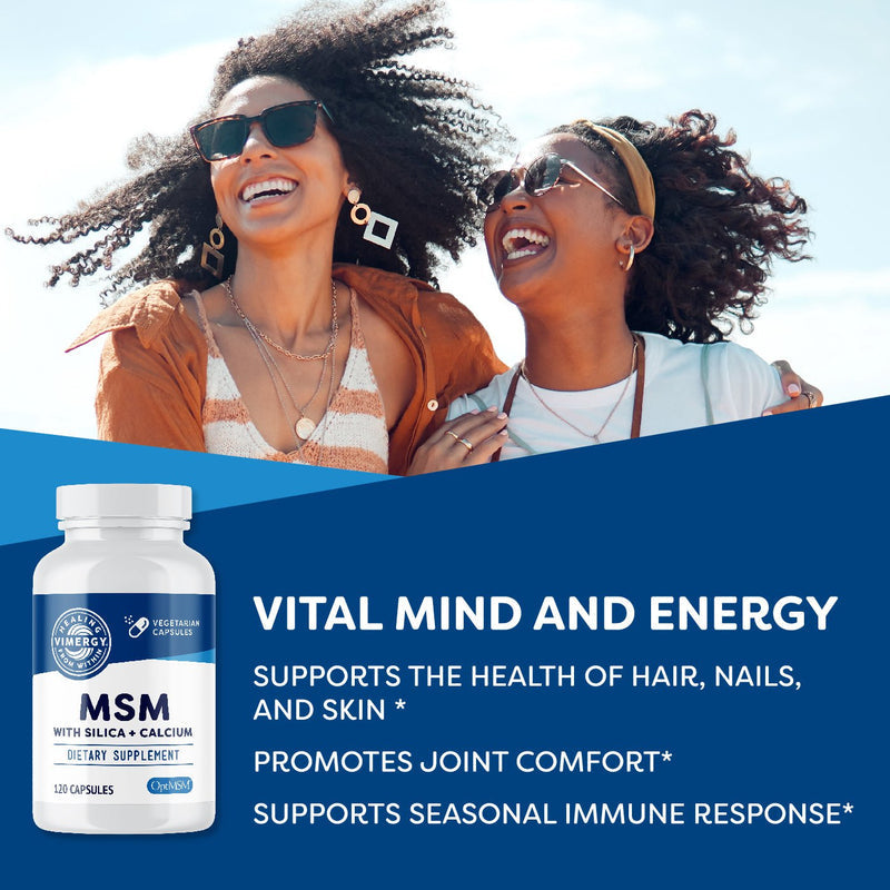 MSM With Silicia + Calcium - 120 Capsules
