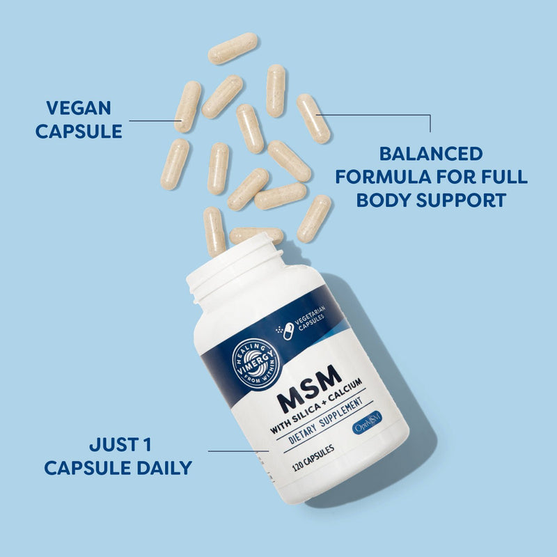 MSM With Silicia + Calcium - 120 Capsules