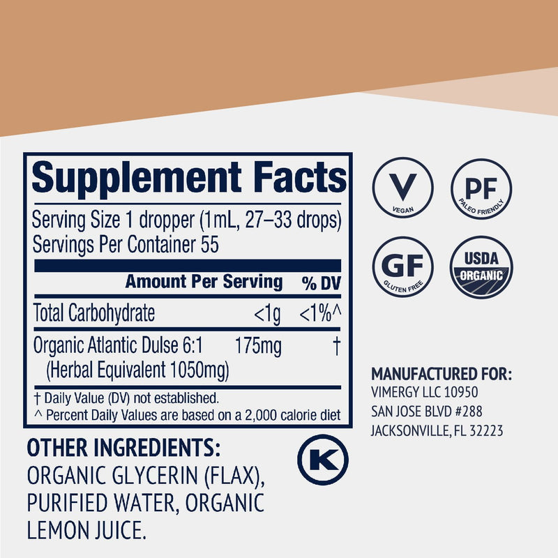 Organic Liquid Atlantic Dulse - 55mL